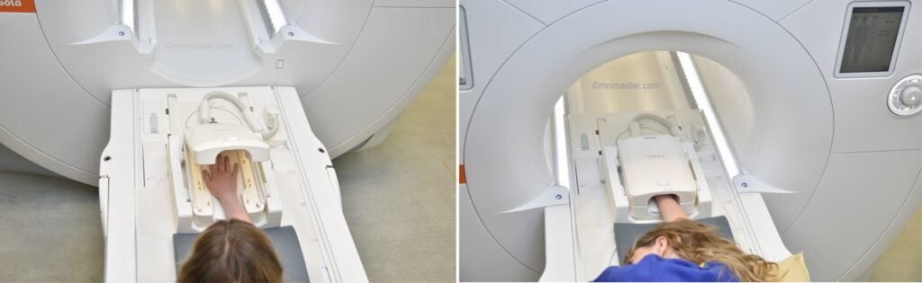 MRI hand positioning