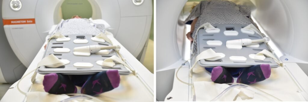 MRI positioning of legs
