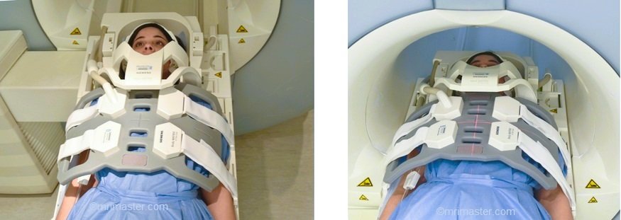 MRI positioning of chest